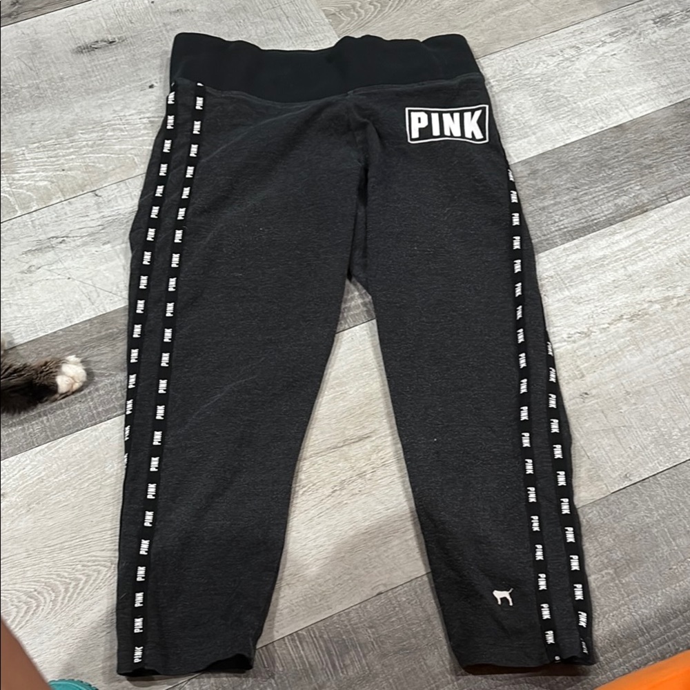 PINK Victoria's Secret Black Leggings with Elastic Waistband yoga
